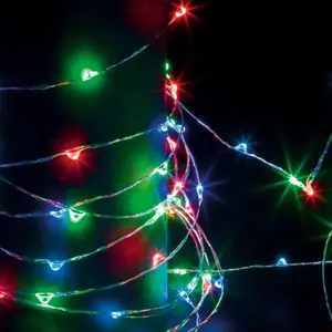 ATMOSPHERA Guirlande LED Solaire 30 m - Multicolore pas cher