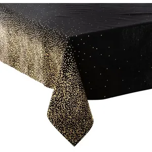 Comparateur de prix : Feeric lights & Christmas Nappe en coton et polyester Noir Imprimé Léopard Doré 140 x 240 cm