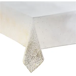 Comparateur de prix : Feeric Lights And Christmas Nappe de Noël motifs Léopard - L. 140 x l. 360 cm - Blanc et doré