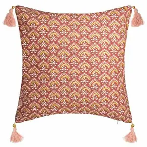 Comparateur de prix : Pp No Name Housse de Coussin Hindou Or - Atmosphera - 40 x 40 cm - Rouge