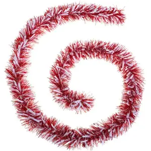 Feeric Light & Christmas Guirlande de Noël large 10 cm Rouge et Blanc Longueur 2 mètres pas cher