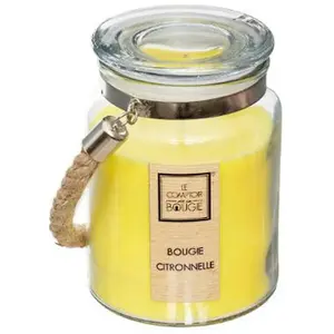 Comparateur de prix : ATMOSPHERA Comptoir de la Bougie - Bougie Parfumée en Verre Corde 500g Citronnelle