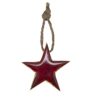 Comparateur de prix : b-home-interieur.be Fééric Lights and Christmas - Sujet de Noël Étoile Glacé 6cm Rouge