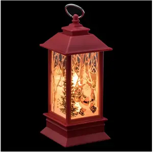 Comparateur de prix : Décoration de Noël Lumineuse Mini Lanterne Rouge h 13 cm - Feeric Christmas