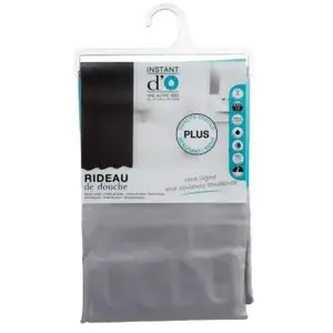 Comparateur de prix : Rideau de douche - Instant d'O - Polyester - 180x200cm - Gris