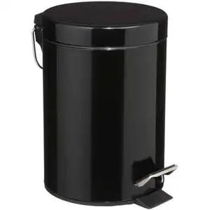 Comparateur de prix : FIVE Poubelle en métal - 3 L - H 24,5 cm - Noir
