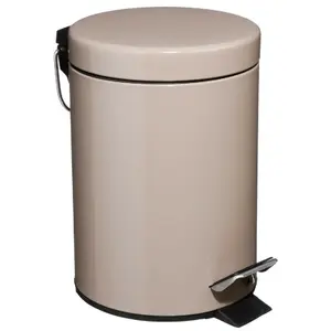 Comparateur de prix : Maison Futée Poubelle en métal - 3 L - H 24,5 cm - Taupe