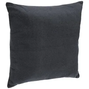 Coussin déhoussable coton gris ardoise 38x38cm Atmosphera Créateur D'intérieur