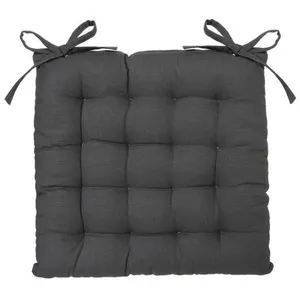 Galette de chaise gris ardoise 38x38cm - Atmosphera créateur d'intérieur pas cher