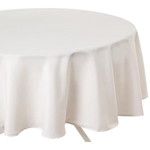 Comparateur de prix : Nappe anti-tâche Lallie blanc ivoire D180cm Atmosphera Créateur D'intérieur