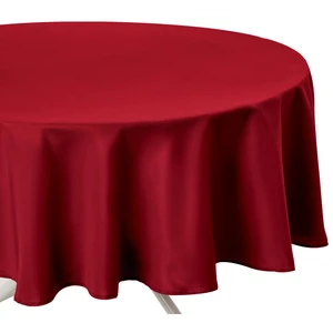 Atmosphera Créateur D'intérieur - Nappe anti-tâche rouge D180cm pas cher