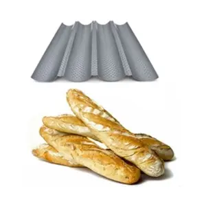 Comparateur de prix : Moule à pain - 5five - 4 baguettes - Anti-adhésif - Perforé - Compatible lave-vaisselle
