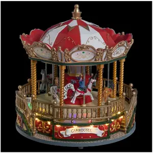 FEERIC LIGHT & CHRISTMAS Village Fête foraine Carrousel lumineux pas cher