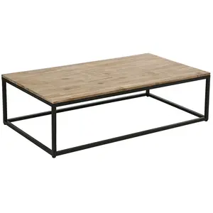 MOBEA Table basse Edena acacia 115x65cm - Atmosphera créateur d'intérieur pas cher