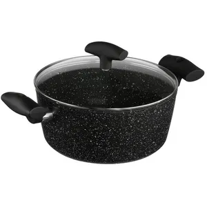 Comparateur de prix : SECRET DE GOURMET Faitout avec couvercle en verre - D 24 cm - Aluminium