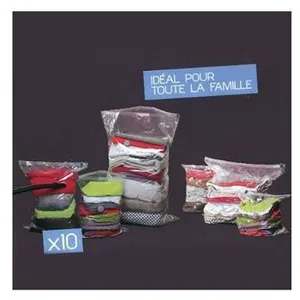 Comparateur de prix : BAGN STORE Lot de 10 Sacs compresseurs Air Flat - Transparent