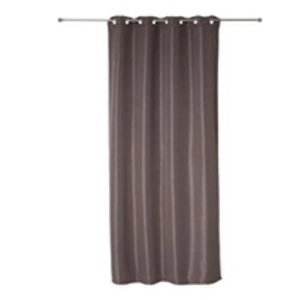 ATMOSPHERA Rideau occultant satin à oeillets - 140 x 260 cm - Taupe pas cher