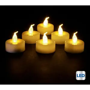 Pp No Name Set 6 Bougies lumineuses à led Blanc pailleté - Feeric Christmas pas cher