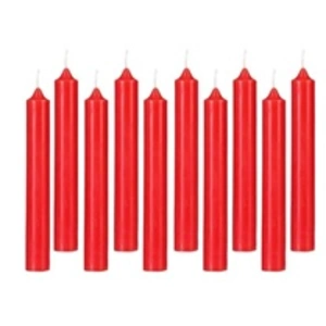But Atmosphera Créateur D'intérieur - Lot de 10 bougies bâtons rouge 45g pas cher