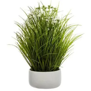 Comparateur de prix : Atmosphera - Herbes folles artificielles - pot en ciment - H40 cm