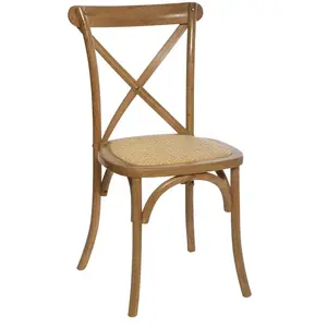 Comparateur de prix : ATMOSPHERA Chaise bistrot design d'antan en bois Isak - Marron