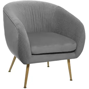 Comparateur de prix : Fauteuil Solaro effet velours plissé - Atmosphera TU
