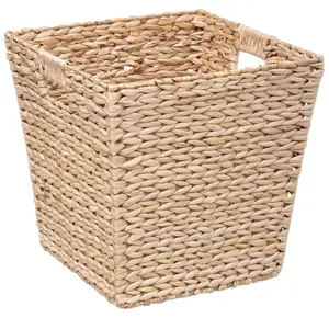 Comparateur de prix : FIVE Panier de rangement rectangulaire en jonc de mer avec poignées intégrées
