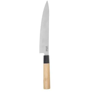 5Five® FIVE Simply Smart - Couteau Chef en Bambou Java 34cm Naturel pas cher