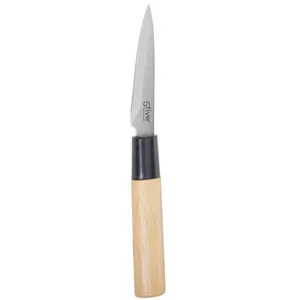 Comparateur de prix : BUT Secret de gourmet - Couteau Office lame Inox 9 cm et manche en bambou       