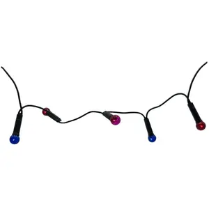 Comparateur de prix : Atmosphera Guirlande De Noël Lumineuse Perles - 50 Led - Multicolore