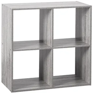 Comparateur de prix : AC-DÉCO Atmosphera - Etagère 4 Cases Mix - P. 32 cm x H. 67,5 cm - Gris - Mix