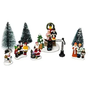 Comparateur de prix : FEERIC LIGHT & CHRISTMAS Figurines de Noël Sapin avec Santons