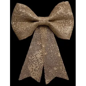 Décoration de Noël - Feeric Christmas - Noeud Strass Pailleté Or - 24x19 cm - Intérieur - Mixte pas cher