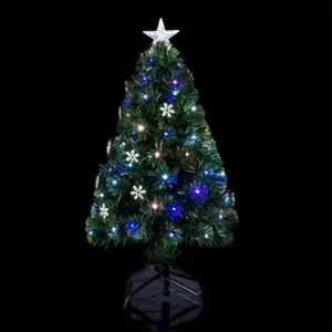 Comparateur de prix : Sapin de Noël 120 cm vert lumineux Vilnius - Vert - Féeric lights and christmas