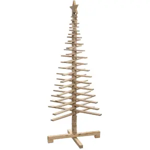 Comparateur de prix : Sapin de Noël articulé en Bois D 66 x H 150 cm