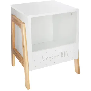 Comparateur de prix : atmosphera Casier de rangement enfant Dream Big blanc bois