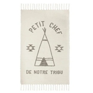 Pp No Name Tapis Déco à Franges Tribu 60x90cm Beige pas cher