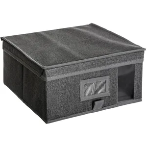 Comparateur de prix : Boîte de rangement Five - Gris - 30x30x15 cm - Carton et polypropylène