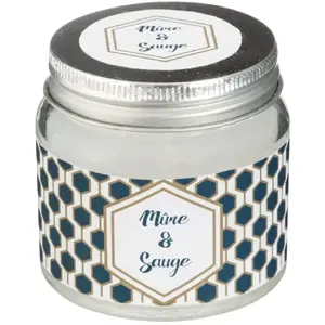Comparateur de prix : AC-DÉCO Comptoir de la Bougie - Bougie Parfumée en Verre Bocal 65g Mûre & Sauge