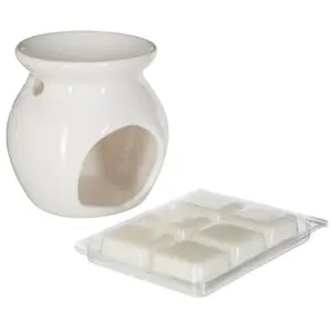 Comparateur de prix : Atmosphera Créateur D'intérieur - Brûle-parfum et cire vanille 30g