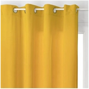 Rideau Lilou jaune 140x260cm Atmosphera Créateur D'intérieur