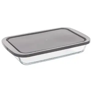 5five - plat rectangulaire couvercle silicone 29x18cm "keepeat" pas cher