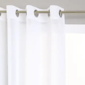 Comparateur de prix : Atmosphera Créateur D'intérieur - Voilage Etamine - 140 x 240 - 140 x 240 - Blanc