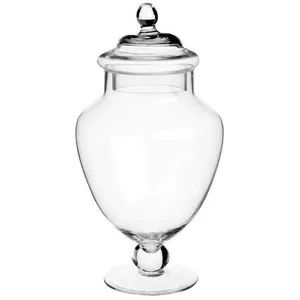 MAISON FUTEE FIVE Simply Smart - Bonbonnière sur Pied en Verre Elma 30cm Transparent pas cher