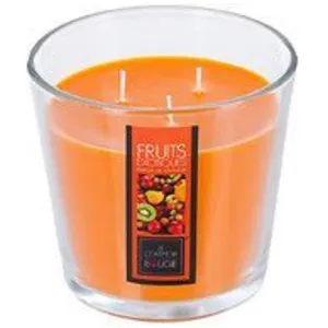 ATMOSPHERA Bougie parfumée aux fruits exotiques - 13,5 x 12,5 cm - Verre - Orange
