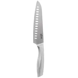 Paris Prix FIVE Simply Smart - Couteau Santoku Inox Forgé 31cm Gris pas cher