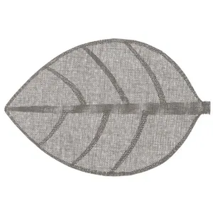 Comparateur de prix : Secret de Gourmet - Set de table Feuille - 50 x 33 cm - Gris