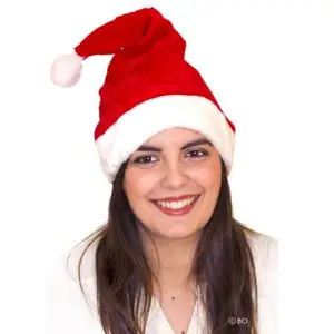 Comparateur de prix : Feeric Lights & Christmas Chapeau de Noël Adulte "Peluche" 43cm Rouge