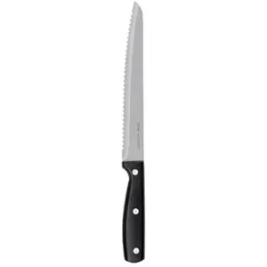 Comparateur de prix : Secret de gourmet - Couteau à Pain Dice Inox 32cm Noir