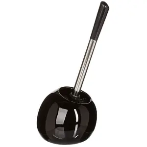 Comparateur de prix : EMINZA Brosse WC avec support en céramique Noir brillant